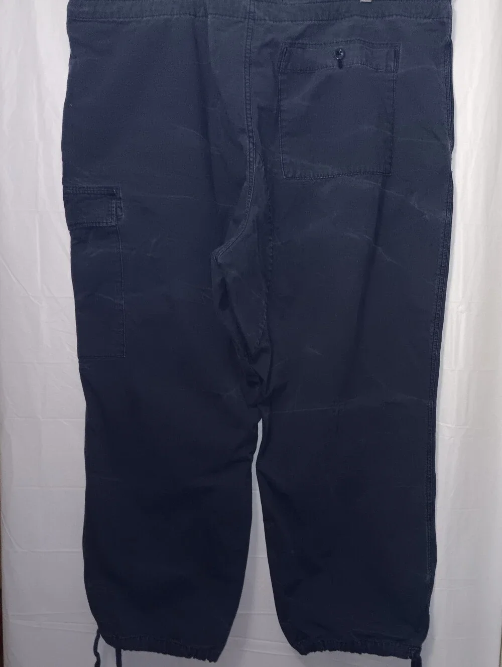 POLO RALPH LAUREN NAVY BLUE DRAWSTRING WAIST CARGO JOGGER STYLE PANTS
